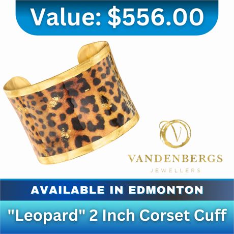 "Leopard" 2 inch Corset Cuff