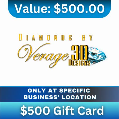 $500 Gift Card | Diamonds by Verage