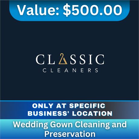 Wedding Gown Cleaning and Preservation