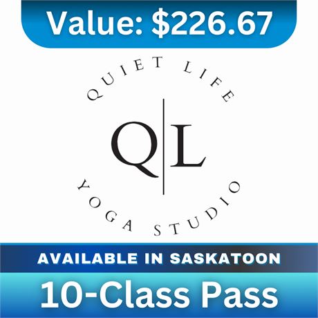 Quiet Life Yoga Studio 10-Class Pass