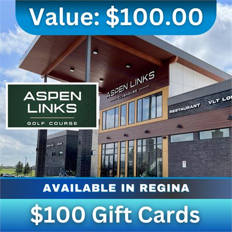 $100 Gift Card to Aspen Links Indoor Golf, Arcade and Restaurant