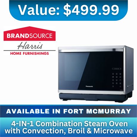 4-in-1 Combination Steam Oven With Convection, Broil And Microwave