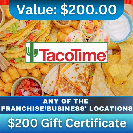 Taco Time Regina Gift Certificates