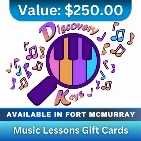 Music Lessons Gift Cards