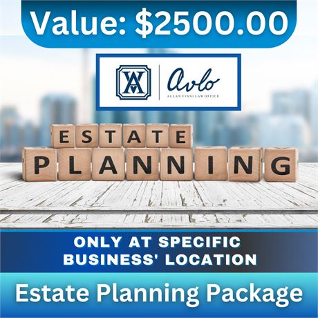 Allan Vinni Law - Estate Planning Package - $2500 Value