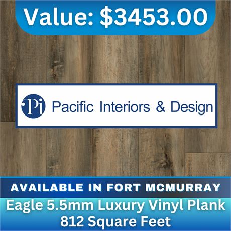 Eagle 5.5mm Luxury Vinyl Plank 812 sq feet