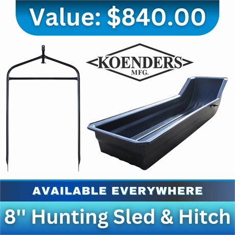 8'' Hunting Sled and Hitch