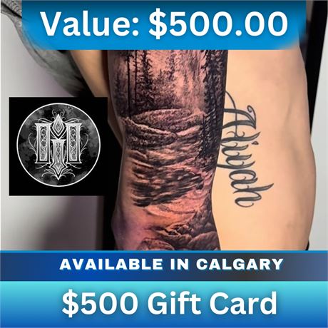 $500 Gift Card | Monto Ink