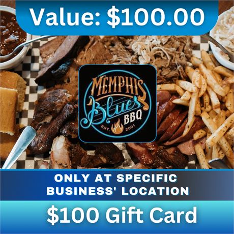 $100 Gift Card | Memphis Blues Barbecue House