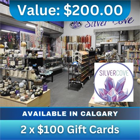 2 x $100 Gift Cards | Silver Cove Calgary