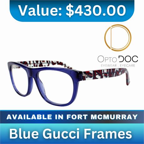 Blue Gucci Frames