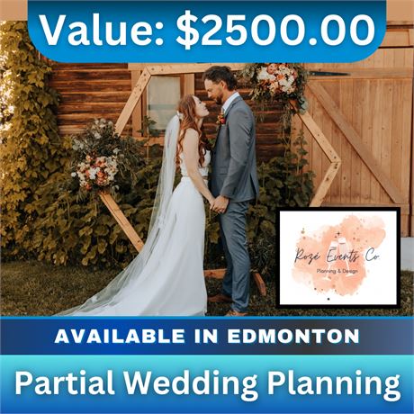 Partial Wedding Planning - Valued at $2,500