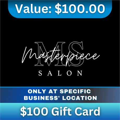 $100 Gift Card | Masterpiece Salon