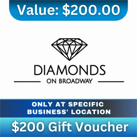 Gift Vouchers $200 | Diamonds On Broadway