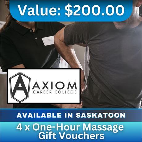 4, One-Hour Massage Gift Vouchers