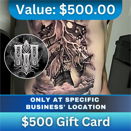 $500 Gift Card | Monto Ink