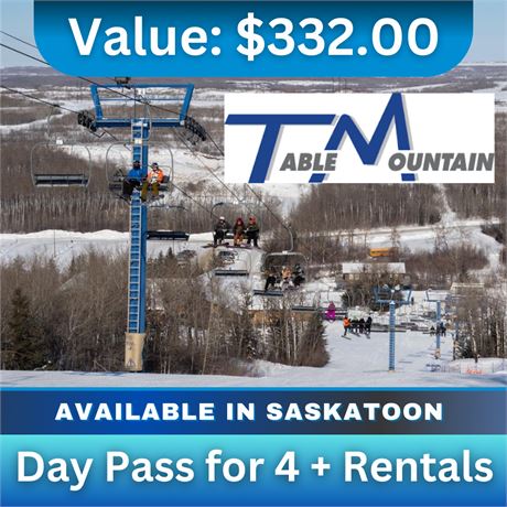 Day Pass for 4 + Rentals