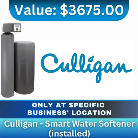 Culligan - Smart Water Softener (installed)