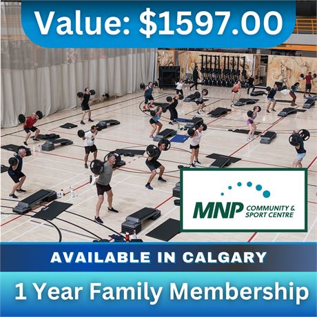 MNP Community & Sport Centre 1 Year Family Membership