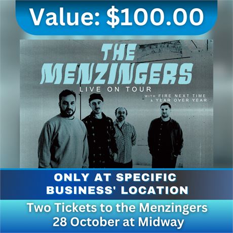 Two Tickets to the Menzingers October 28 at Midway