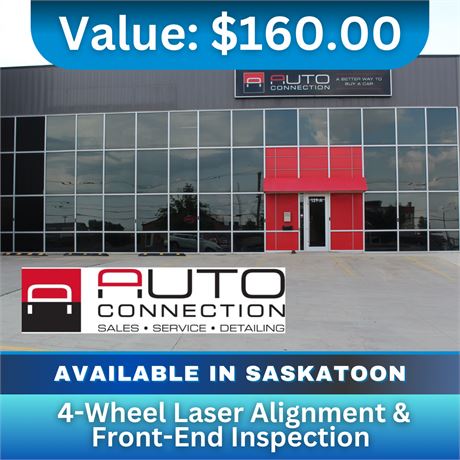 Redeem for 4-Wheel Laser Alignment & Front-End Inspection - Valued at $160