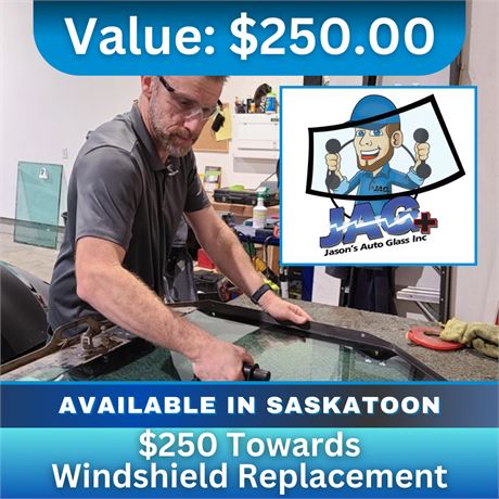 $250 Towards Windshield Replacement