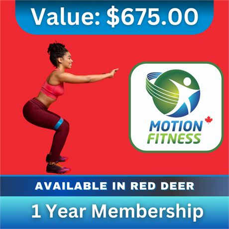 Motion Fitness 1 Year Membership