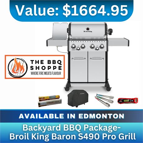 Backyard Bbq Package- Broil King Baron S490 Pro Grill