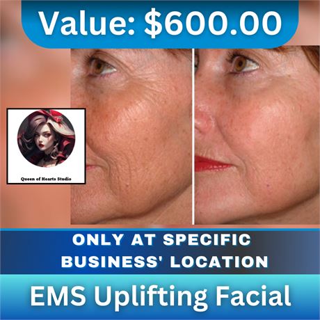 EMS Uplifting Facial at Queen of Hearts Studio