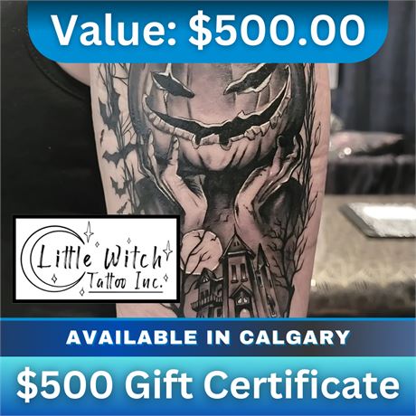 $500 Gift Certificate | Little Witch Tattoo