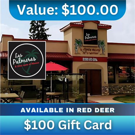 $100 Gift Card | Las Palmeras