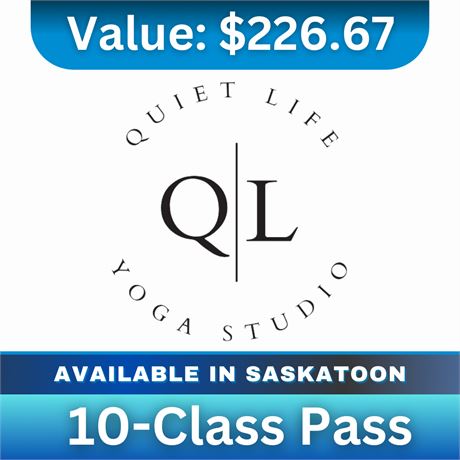 Quiet Life Yoga Studio 10-Class Pass