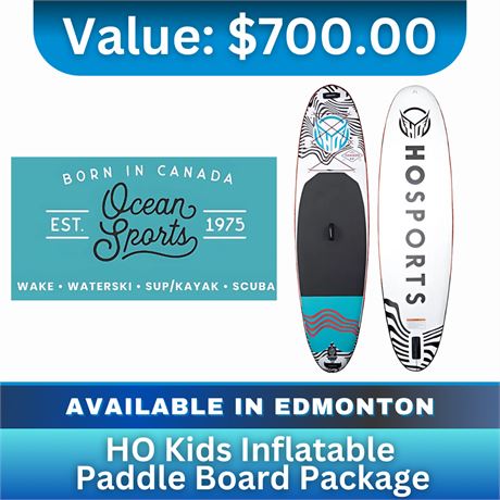 HO Kids Inflatable Paddle board Package Valued at $700