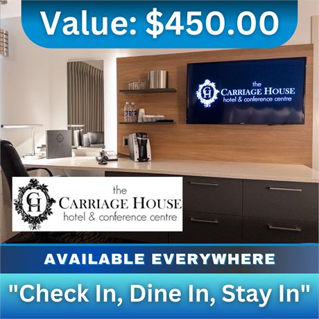 Carriage House Hotel and Conference Centre: "Check In, Dine In, Stay In"