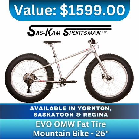 Evo Omw Fat Tire Mountain Bike - 26"