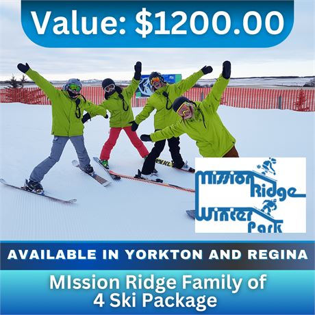 MIssion Ridge Family of 4 Ski Package