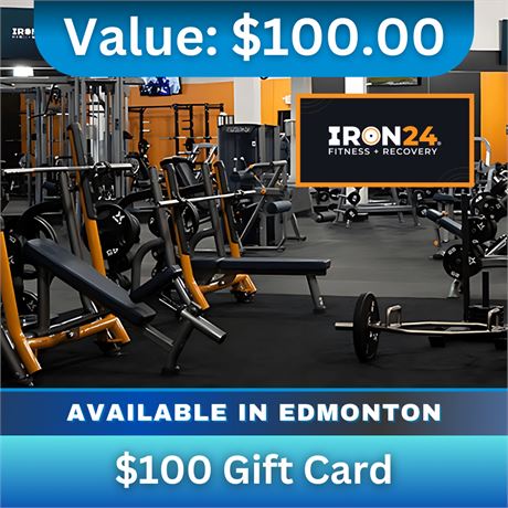 $100 Gift Card | Iron 24 Fitness + Recovery