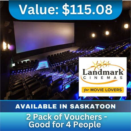 Landmark Saskatoon - 2-pack Of Vouchers - Good For 4 People