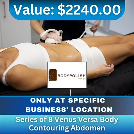 Series of 8 Venus Versa Body Contouring Abdomen