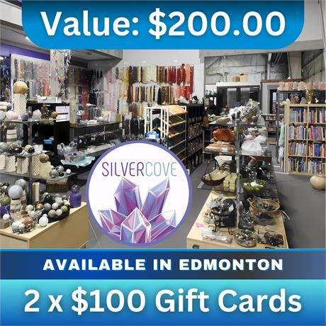 2 x $100 Gift Cards | Silver Cove Edmonton