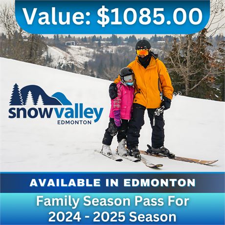 Family Season Pass for 2024 - 2025 season