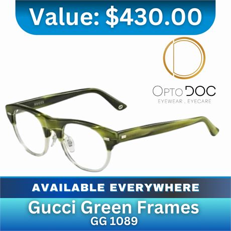 Gucci Green Frames Gg 1089 $430