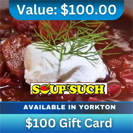 $100 Gift Card | Soup n Such