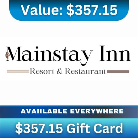 Mainstay Inn Resort & Restaurant Gift Card