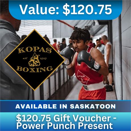 Kopas Boxing Gift Voucher | Power Punch Present