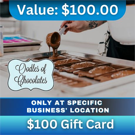 $100 Gift Card | Oodles of Chocolates