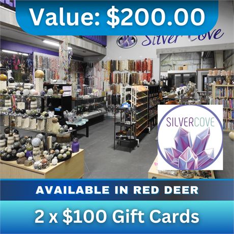 2 x $100 Gift Cards | Silver Cove Red Deer