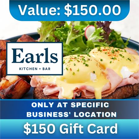 $150 Gift Card | Earls