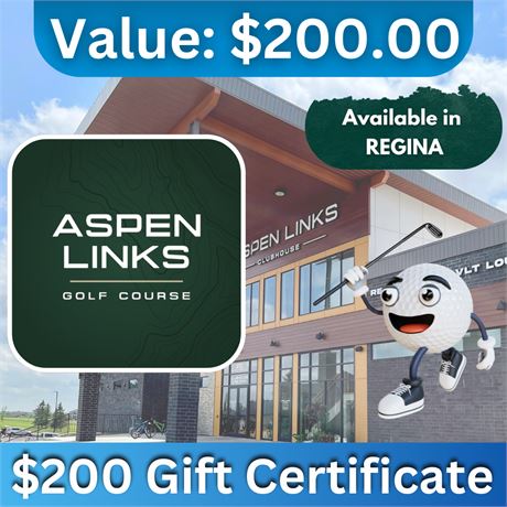 $200.00 Gift Certificate | Aspen Links