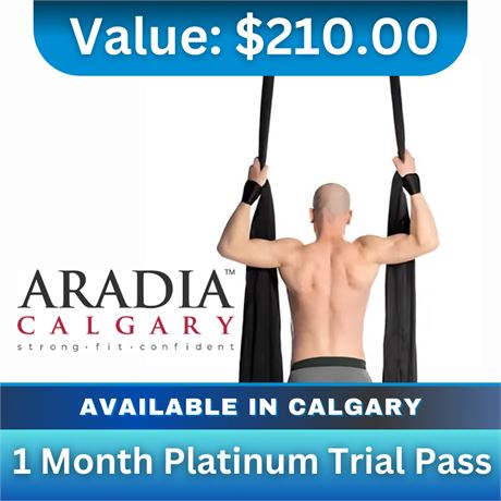 Aradia Fitness - 1 Month Platinum Trial Pass